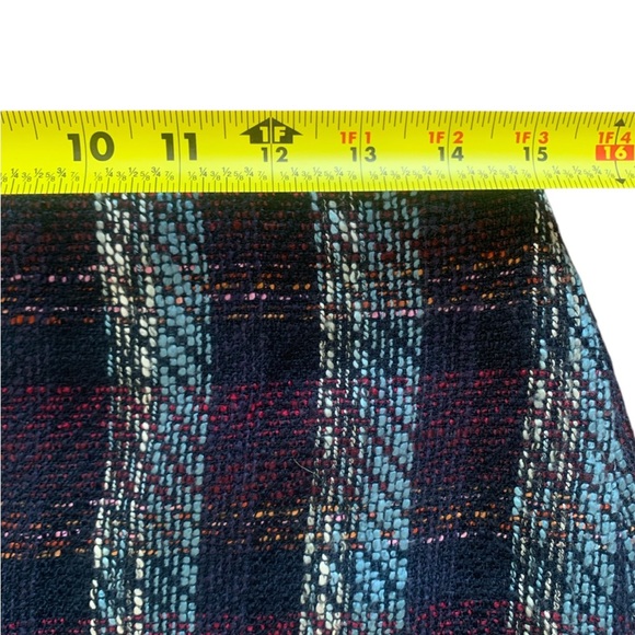 LOFT Outlet Plaid Tweed Mini Skirt Size 8 NWT Lined Preppy - Picture 5 of 8